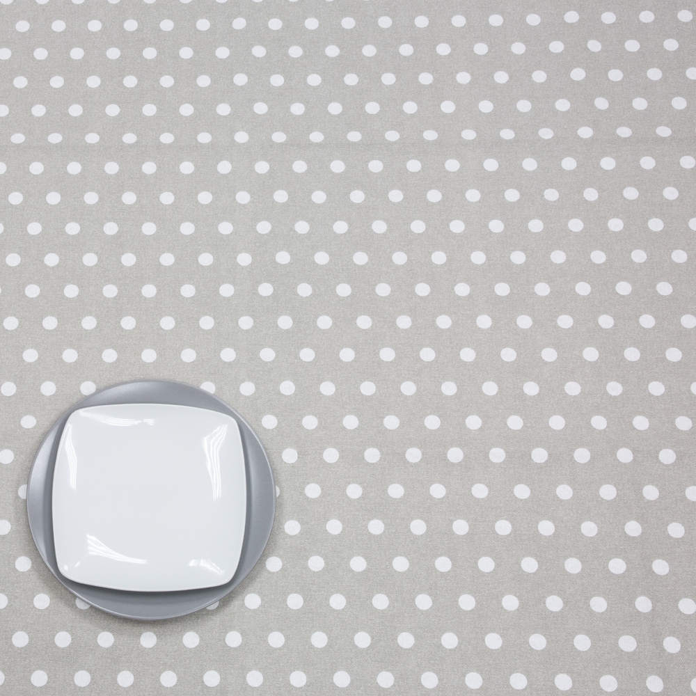 Mantel Antimanchas Textil Puntini Beige Rollo 1,4 x 25 metros - Imagen 2