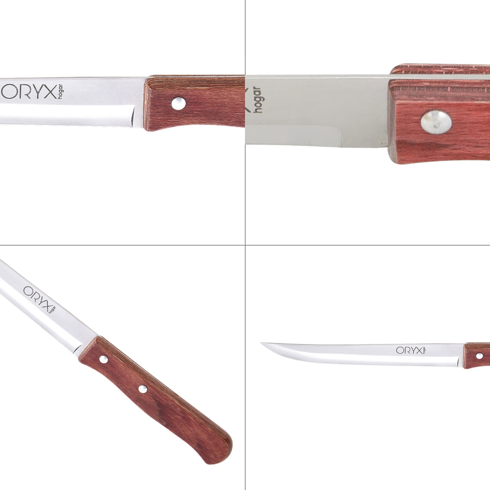 Cuchillo Montana Cocina Hoja Acero Inoxidable 15 cm. Mango Madera - Imagen 4