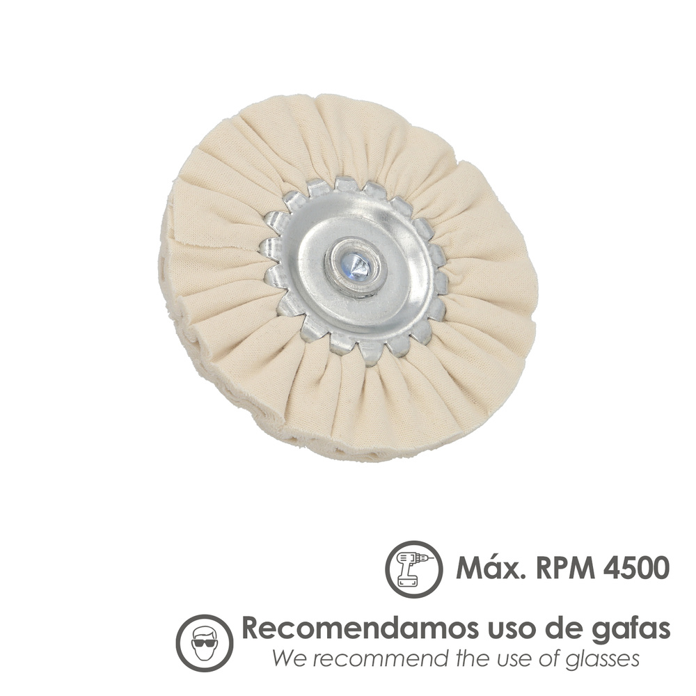 Disco Pulidor De Tela Para Taladro Ø80mm. - Imagen 4