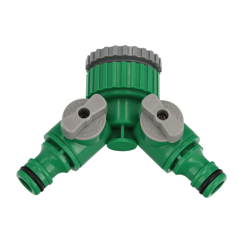 Adaptador Manguera Plastico 3/4 - 1" Hembra con 2 tomas Blister - Imagen 2