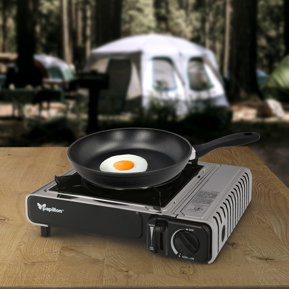 Cocina Gas Inoxidable A Cartucho Con Maletin, Cocina Portatil, Cartuchos Gas 230 gramos. Certificacion EN 17476/2021 - Imagen 5