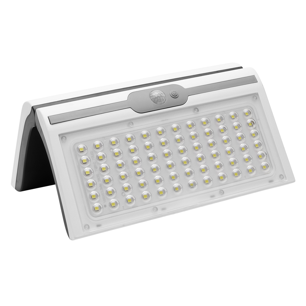 Aplique / Lampara Solar Led Jardin Blanca Con Sensor de Movimiento y Crepuscular. IP44 - Imagen 3