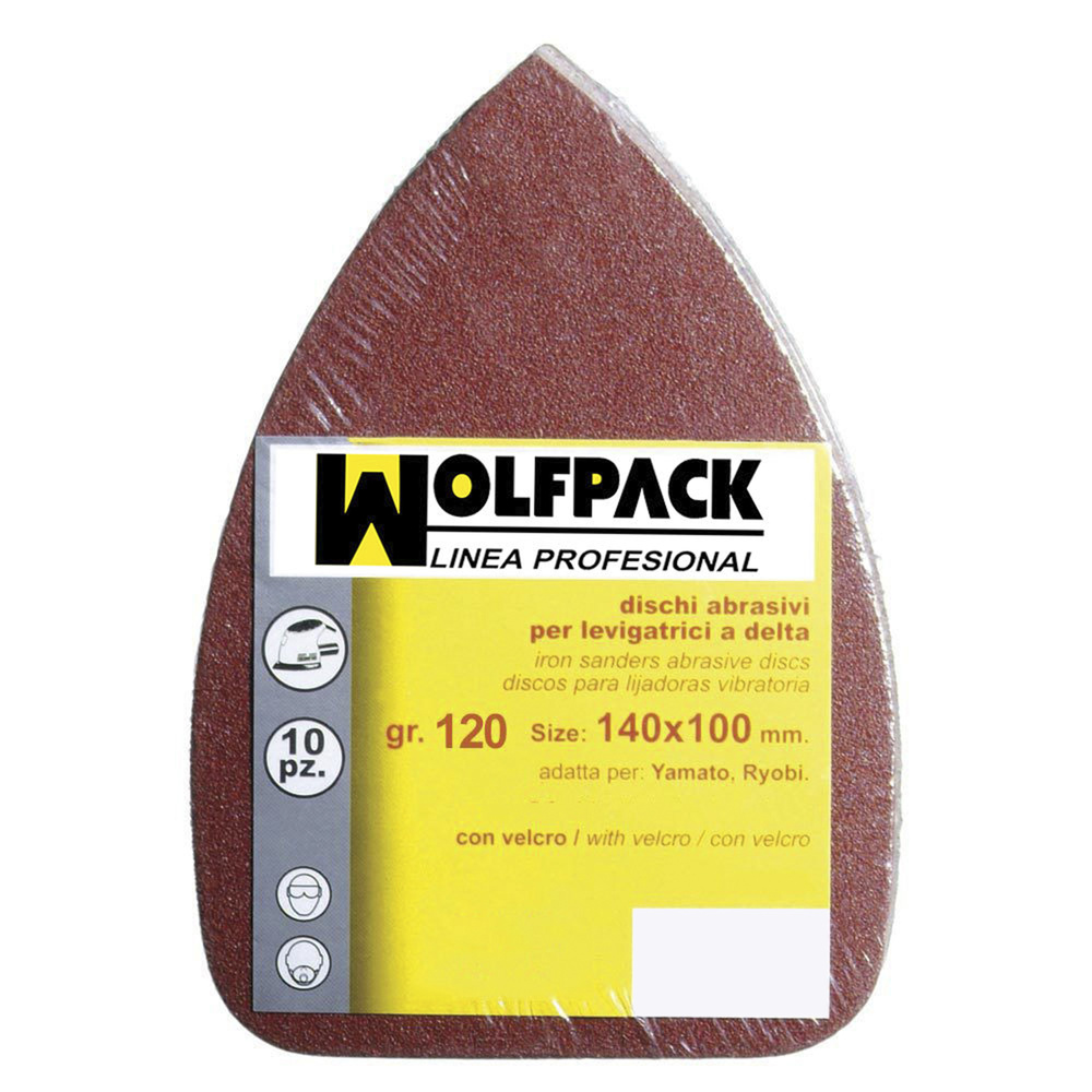 Lija recambio Delta 140x100 mm. sin agujeros grano 120 (10 Piezas) - Imagen 2