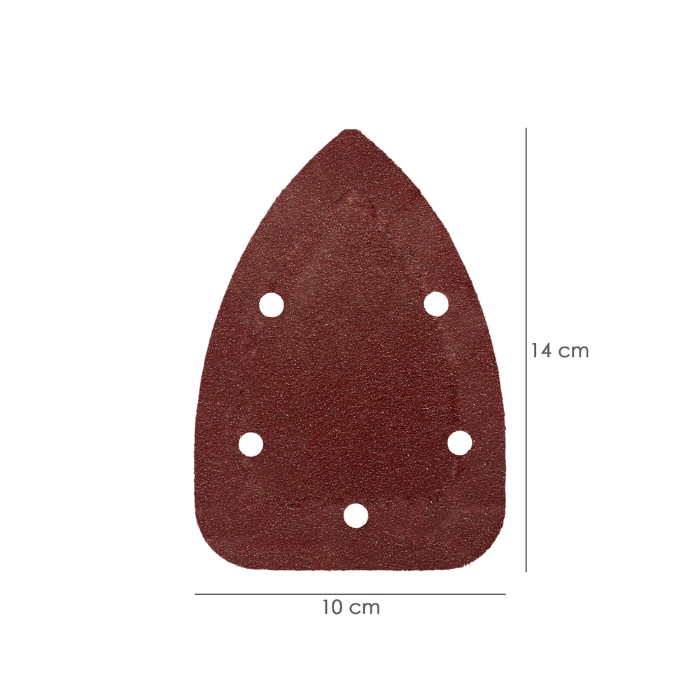 Lija Recambio Velcro Delta 140x100 mm. Con Agujero Grano 120 (10 Piezas) - Imagen 2