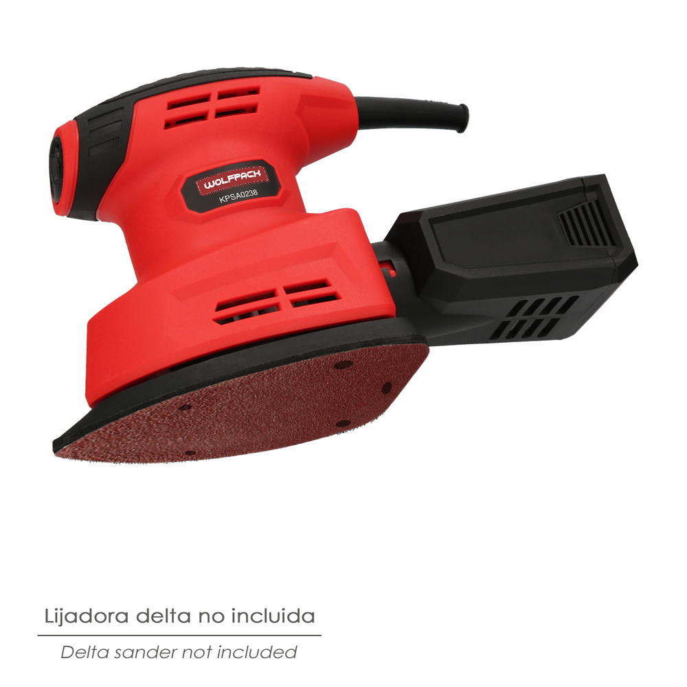 Lija Recambio Velcro Delta 140x100 mm. Con Agujero Grano 120 (10 Piezas) - Imagen 5