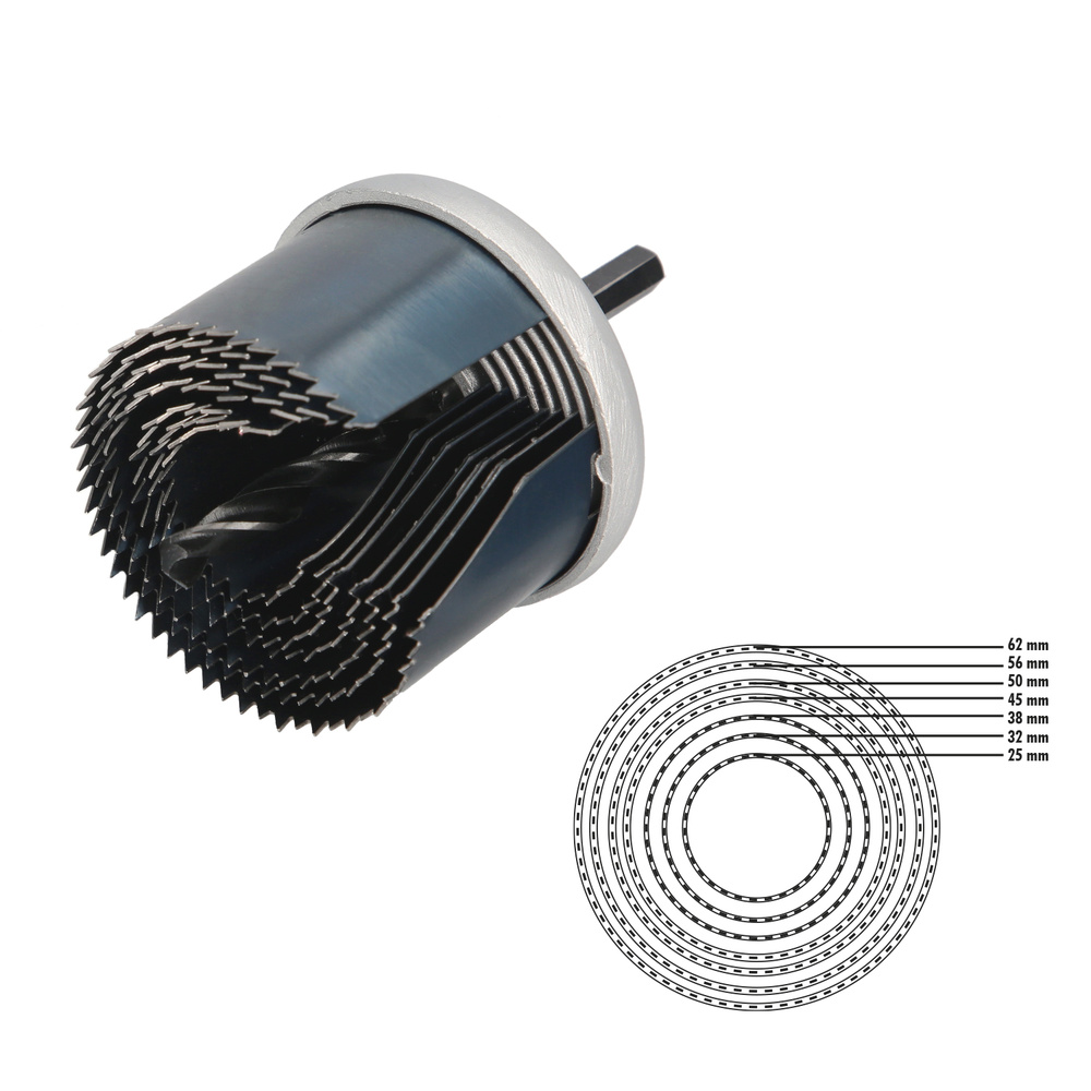 Juego Sierras Campana 50 mm. 25/62 7 Piezas - Imagen 2