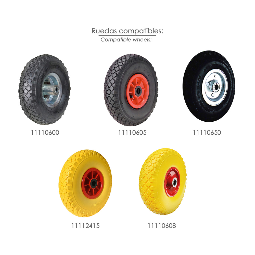 Carretilla Almacen / Sacos Aluminio Rueda Neumática - Imagen 8