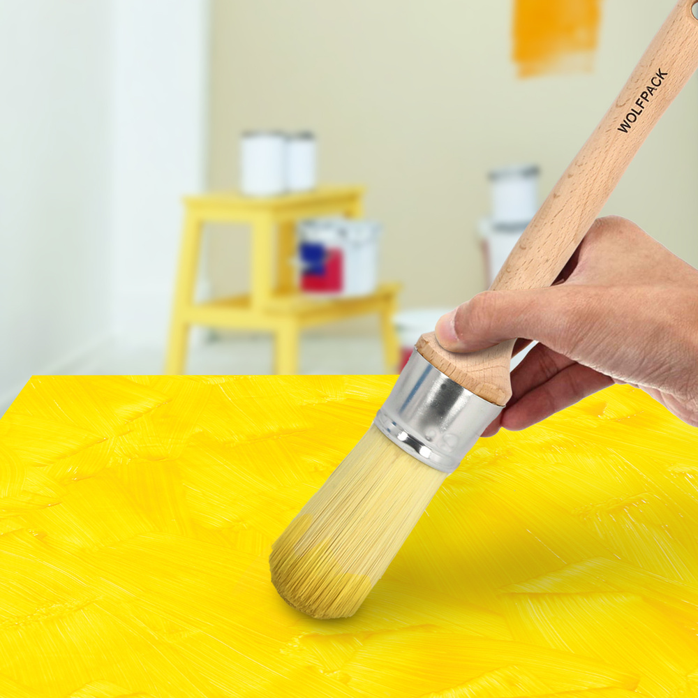 Brocha Pintor Wolfpack Virola Hierro Nº 6 - Imagen 4