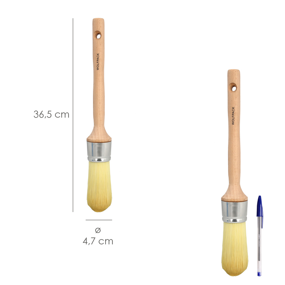 Brocha Pintor Wolfpack Virola Hierro Nº14 - Imagen 2