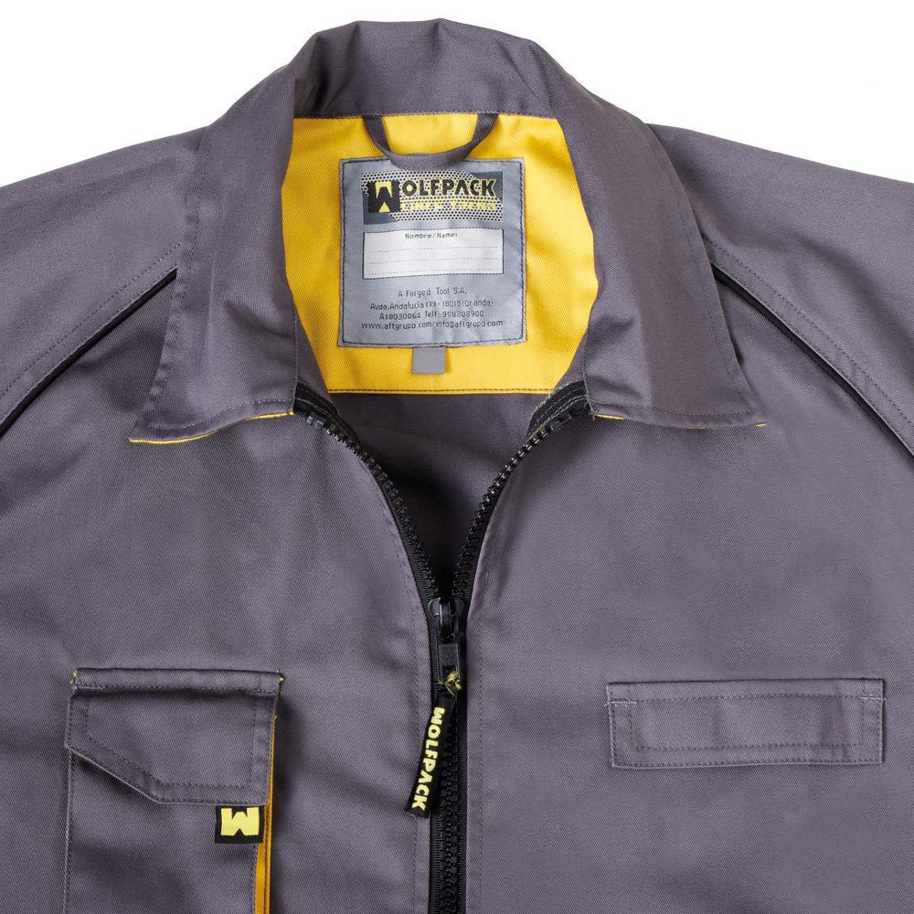 Chaqueta de Trabajo Gris/Amarillo Talla 46/48 S - Imagen 4
