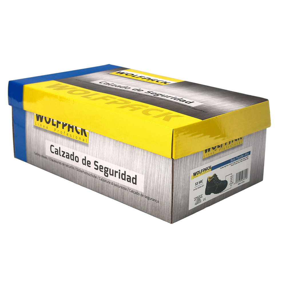 Botas Seguridad S3 Piel Negra Wolfpack Nº 41 Vestuario Laboral,calzado Seguridad, Botas Trabajo. (Par) - Imagen 9