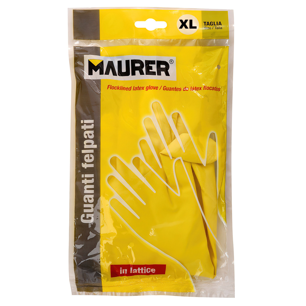 Guantes Latex 100% Basic Domesticos XL (Par) - Imagen 2