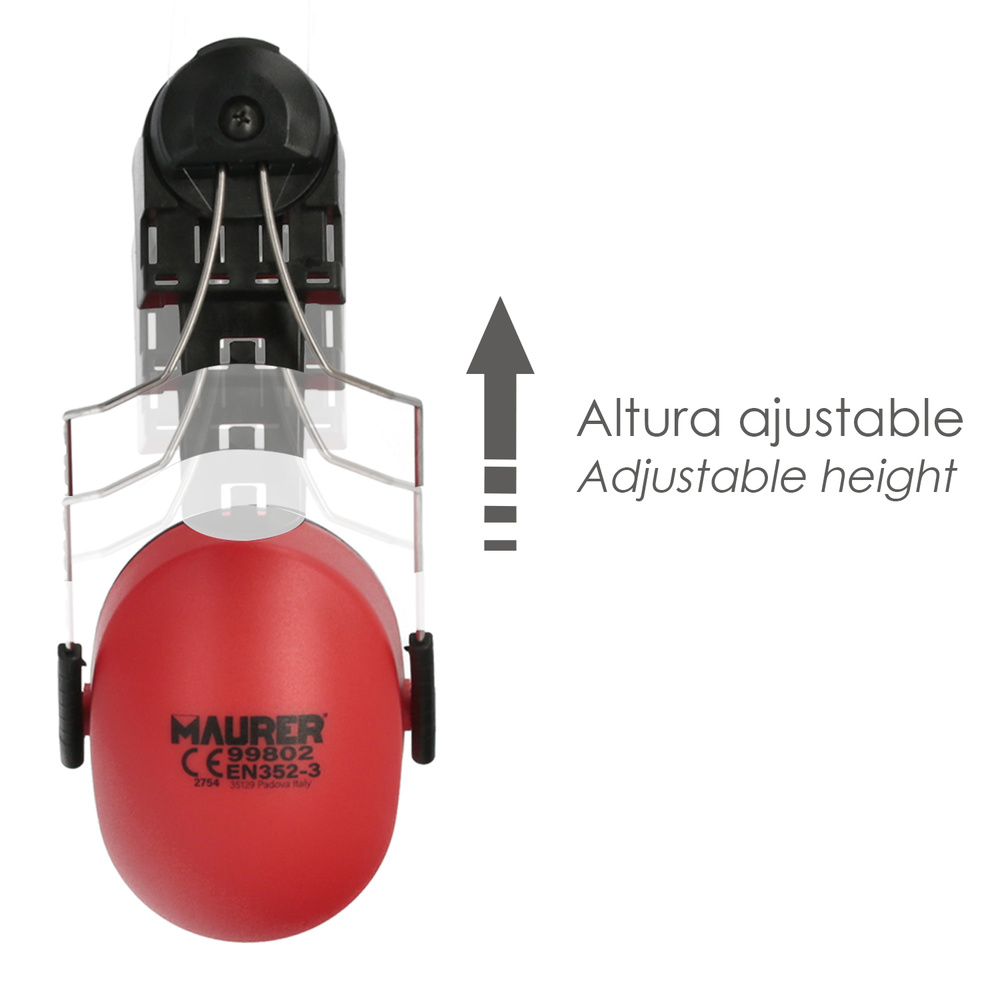 Recambio Protector Auditivo Para Casco Con Visera, Protector Facial De Rejilla y Protector Auditivo Maurer Modelo 99790 - Imagen 5