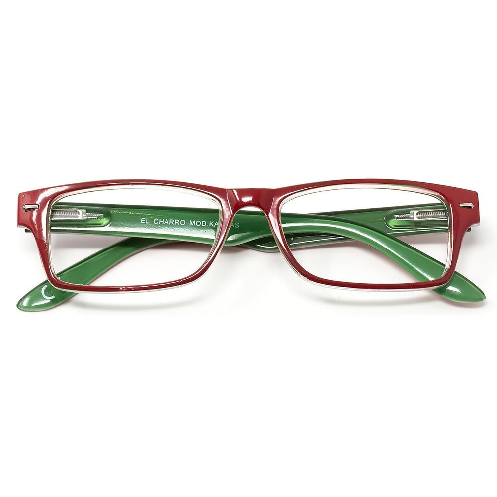 Gafas Lectura Kansas Rojo / Verde. Aumento +1,5 Gafas De Vista, Gafas De Aumento, Gafas Visión Borrosa - Imagen 4