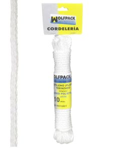 Cuerda Trenzada Plástico Blanca (Madeja 10 m.)