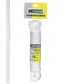 Cuerda Trenzada Plástico Blanca (Madeja 15 m.)