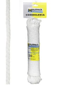 Cuerda Trenzada Plástico Blanca (Madeja 20 m.)
