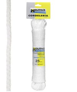 Cuerda Trenzada Plástico Blanca (Madeja 25 m.)
