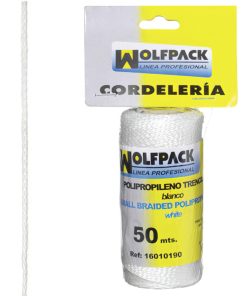 Cuerda Trencilla Polipropileno Blanco (Bobina  50 Metros)