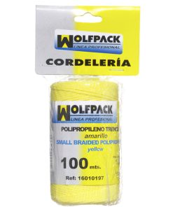 Cuerda Trencilla Polipropileno Amarillo (Bobina 100 Metros)