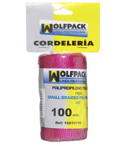 Cuerda Trencilla Polipropileno Roja (Bobina 100 Metros)