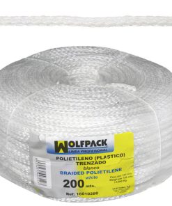 Cuerda Trenzada Plástico Blanca (Bobina 200 m.)