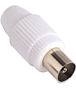 Conector TV Macho Recto 9,5 mm.