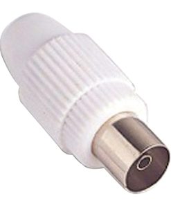 Conector Tv Hembra Recto 9,5 mm.