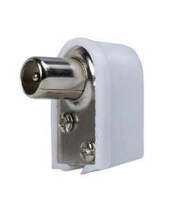 Conector Tv Macho Acodado  9,5 mm.