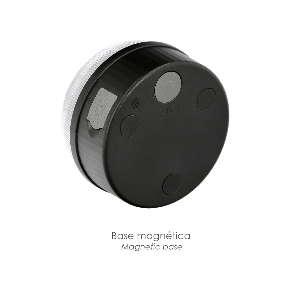 Luz Led Emergencia Coche V16 Baliza Luminosa Hologada Recargable USB - Imagen 3