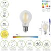Bombilla Led Filamento Standar Rosca E27. 7 Watt. Equivale A 50 Watt. 806 Lumenes. Luz Calida 2700º K.