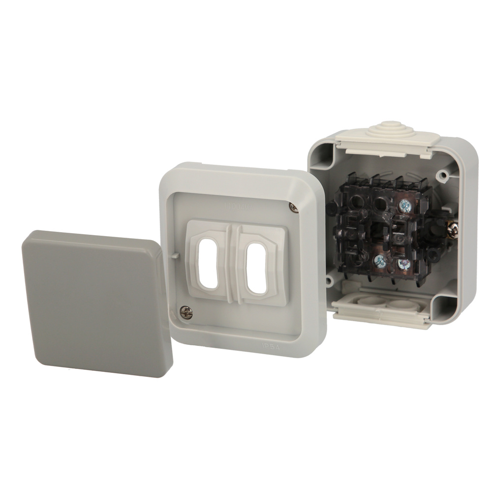 Interruptor / Conmutador Oryx Simple con tapa gris - Imagen 3