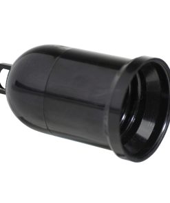 Portalamparas 4 A. E-27 Obra Negro