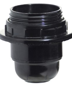 Portalamparas 4 A. E-27 Con Rosca + Arandela Negra