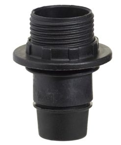 Portalamparas 4 A. E-14 Con Rosca + Arandela Negro