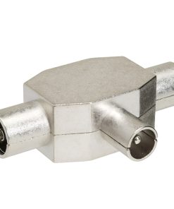 Distribuidor TV Blindado Metal 1 Macho + 2 Hembra