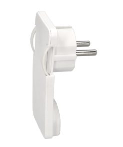 Clavija Enchufe Ultraplano 7 mm. con Asas De Extraccion 16 A - 250 V. Tras Muebles, 3 Cables, Toma Schuko