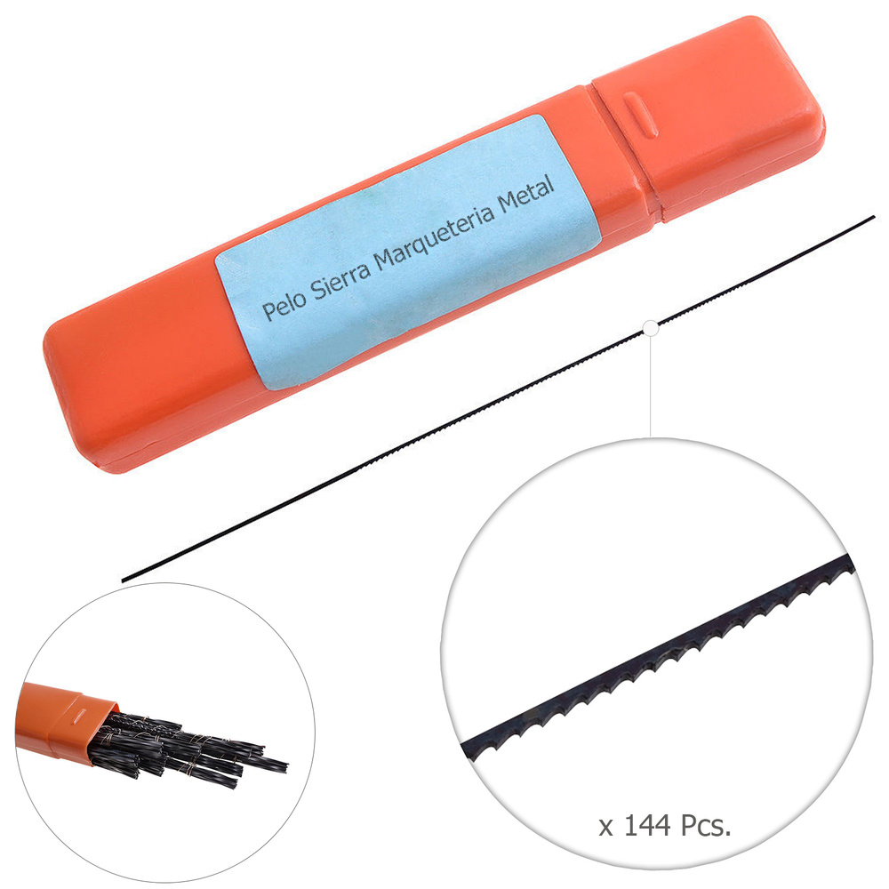 Pelo Sierra Marqueteria Metal 6-13 (Estuche 144 pzas.)