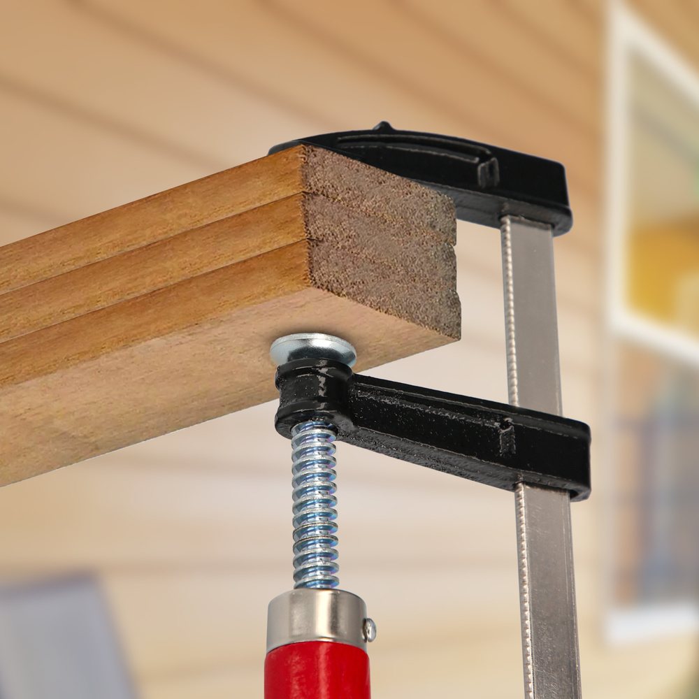 Sargento / Torniquete Mango Madera 300x 80 mm. Clips Para Madera, Sargento Carpinteria, Abrazaderas Carpinteria, Prensa Madera. - Imagen 4