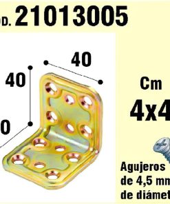 Soporte Para Madera Ángulo   40x40x40 mm.