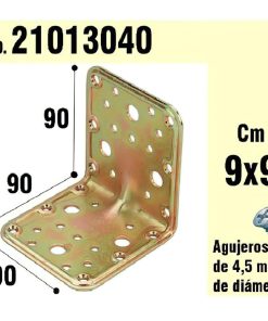 Soporte Para Madera Ángulo  90x90x90 mm.