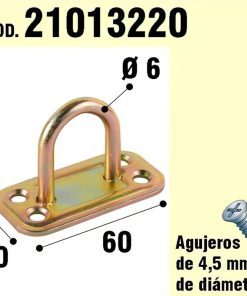 Soporte Para Madera Anilla  Bicromatado Ø 6 mm.