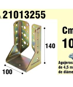 Soporte Para Madera Alas Interiores Bicromatado 100 mm.