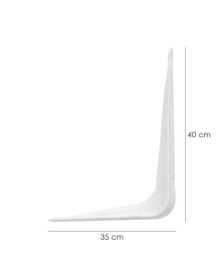 Palomilla Wolfpack Pintada Blanca  350x400 mm.